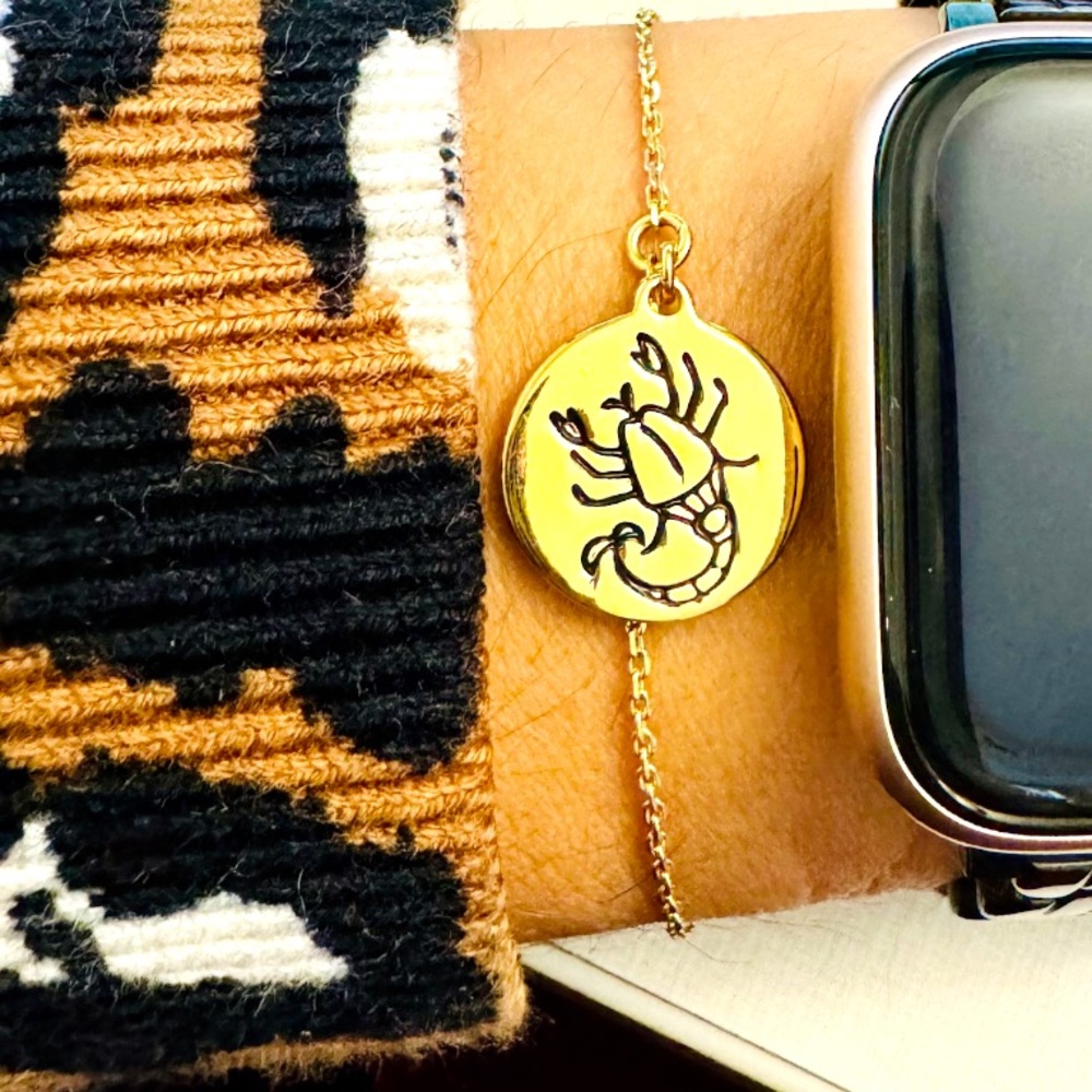 GUC Kate Spade Gold Toned Scorpio Zodiac Bracelet In the Stars